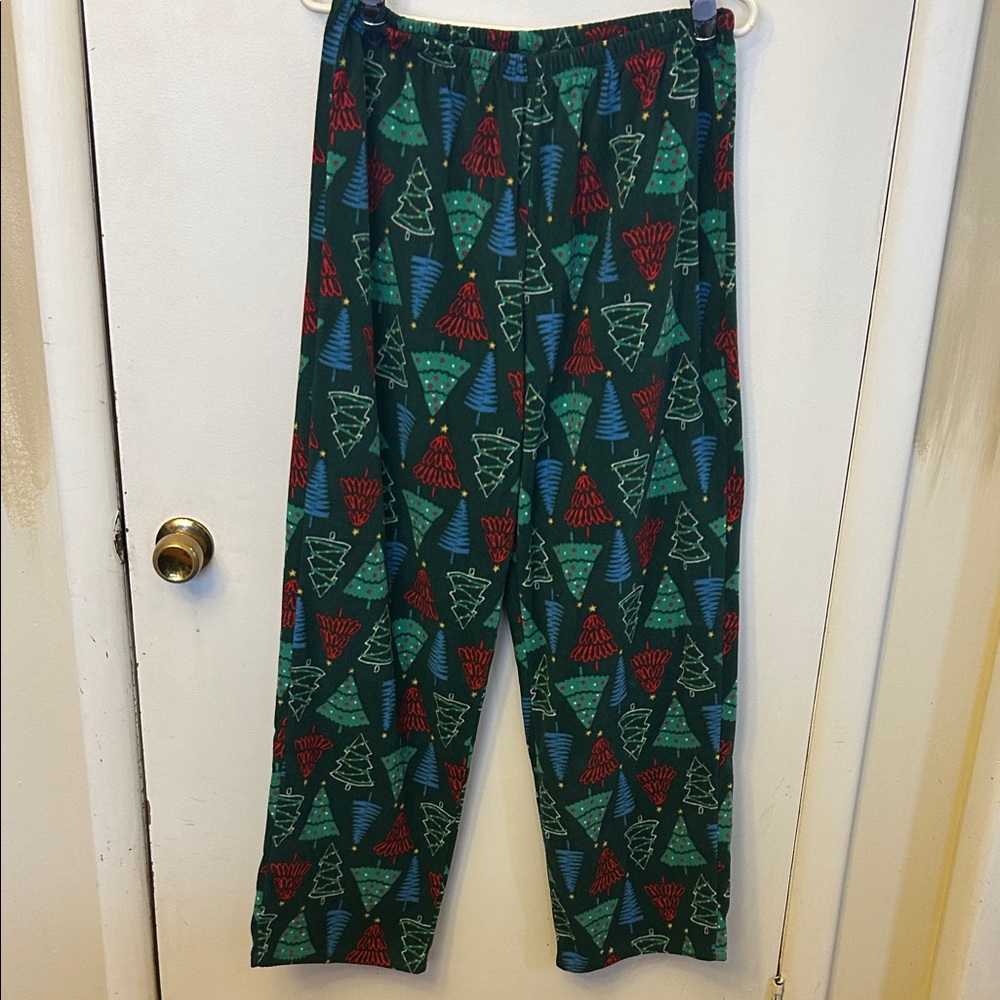 Carters Adult Festive Tree Pattern Pajama Pants 2 of 2 Medium